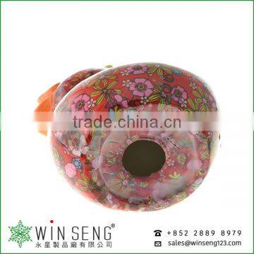 Cheap Coin Box Lovely Design Flower Patterns Duck Shaped Ceramic Animal Piggy Bank photo-4