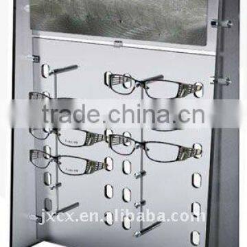 Counter top sunglasses display rack with header graphic-12 pairs