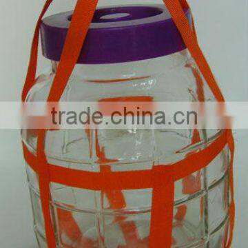 china popular 20L clear cylinder glass jar for wine