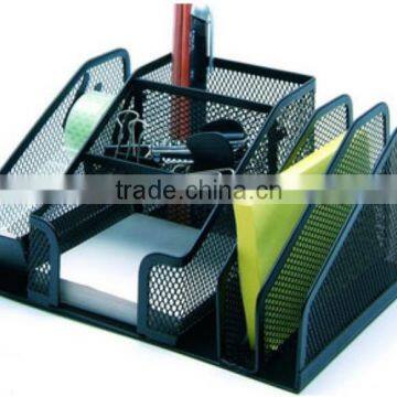 7 Compartrments Multipurpose Metal Mesh Office Desk Organizer photo-2