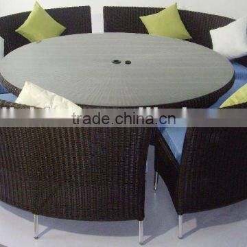 round table and chair set rattan dining set wicker