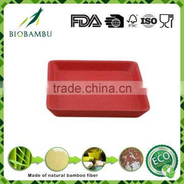 Biodegradable High Grade OEM Service Bamboo Fiber Flower Tray photo-4