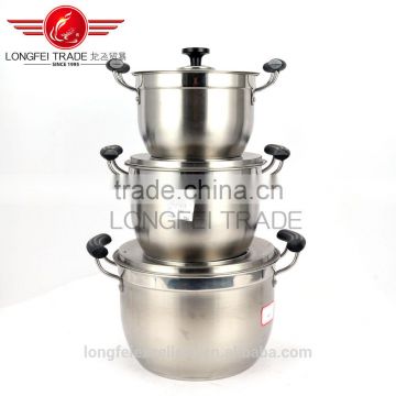 custom-made accept different size hot sale stainless steel cookware