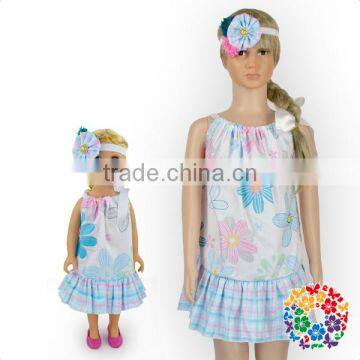 Wholesale Latest Design American Doll Clothes Flower And Plain Doll Clothing Vintage 18" Doll Clothes photo-5