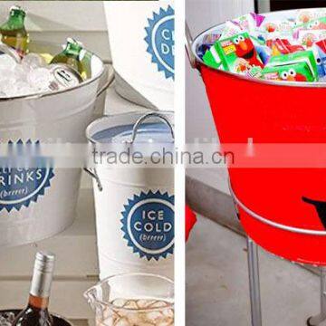 Metal Bucket Pail With Bottle Opener photo-2