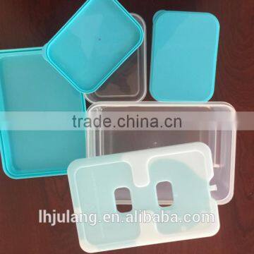 BPA FREE Plastic Lunch Box With Cooler Pack / Plastic Lunch Box With 4 Parts photo-4