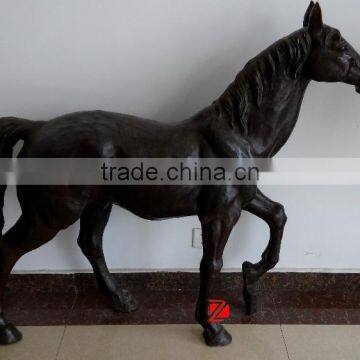 modern small bronze horse sculpture