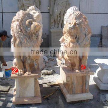 red stone giant lion statues for sale