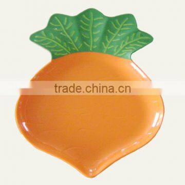 Carrot Style Melamine plate