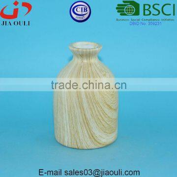 Table Decor Water Transfer Printing Marble/wood Color Mini Ceramic Vase photo-6