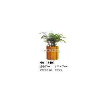 (HA-15401) ISO,CE certificate antique design wood flower pot