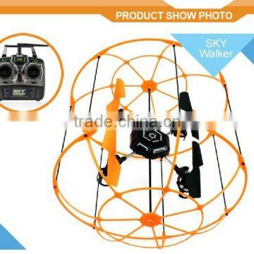 2015 Hot Toy SKY WALKER Hsj UFO Climbing Wall 2.4G 4CH RC Quadcopter Skywalker photo-2