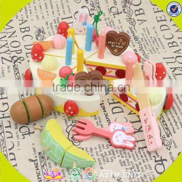 Wholesale Baby Wooden Cutting Cake Toy, Elegant Style Kids Wooden Cutting Cake Toy, Colorful Wooden Cutting Cake Toy W10B103 photo-5