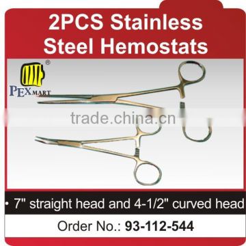 2pcs stainless steel hemostats