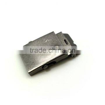 Hot Sale 1-1/2" Metal Stamping Steel Military Buckle for Belt Garment, Antique Nickel Plate With Tip photo-2
