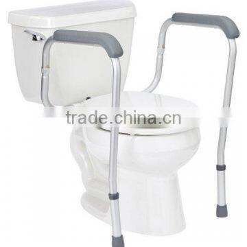 Adjustable Metal White Stand Alone Toilet Safety Rails photo-2