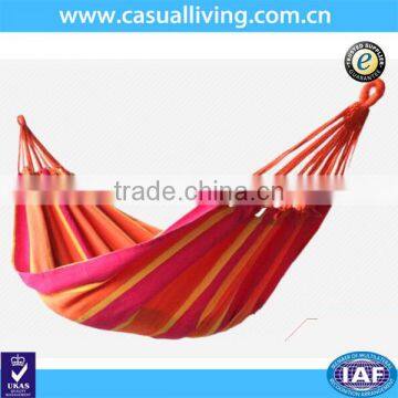 New stripe canvas hammock with sanxon braided rope size customization