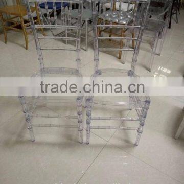 New Design Model Transparent Swivel Crystal Chiavari Chair Made by Resin photo-5
