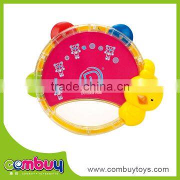 Wholesale lovely baby musical instrument plastic tambourine