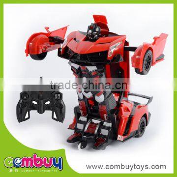 Wholesale 2.4g radio control deformation tin toy robot for children