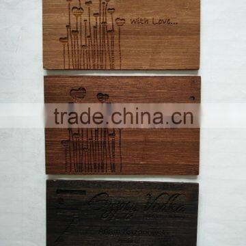 Antique Wooden Business Card Laser Engraved photo-4