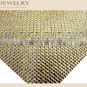 24*40cm Hot Fix Square Crystal Rhinestone Mesh Bling 10*10cm photo-6