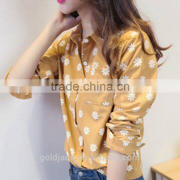 New Design 100% Cotton Plain Dyed Blouse / Formal Shirt For Women photo-2
