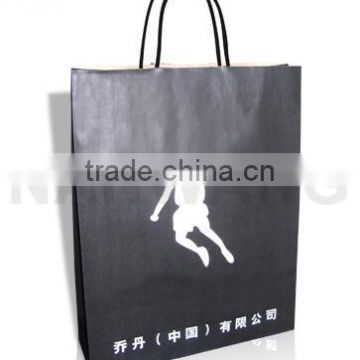 shopping market nice quality twisted handle kraft paper bag