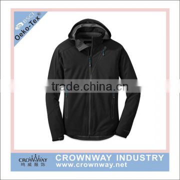 bonded softshell tech fleece knit full zip jacket for men