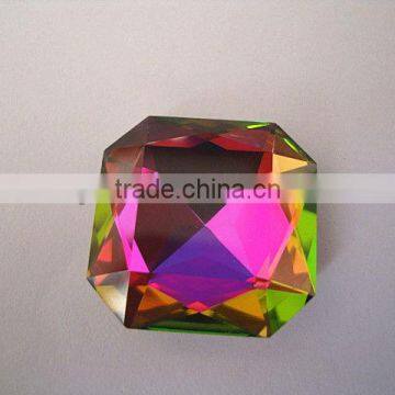 square shaped fashion colorful crystal