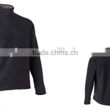 Simple Casual Mens Pullover Winter Jackets Half Zip Polar Fleece Jacket
