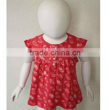 cotton all over print baby cloth baby sleeveless rompers