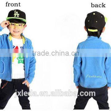 Brand 4-12Y Spring Boys And Girls Cardigan Coat Jacket Kids Pure Color Outfit Kids Clothings Children Polar Fleece Jacket photo-2