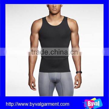 Wholesale men black plain tank top in summer 100 cotton tank top fitness