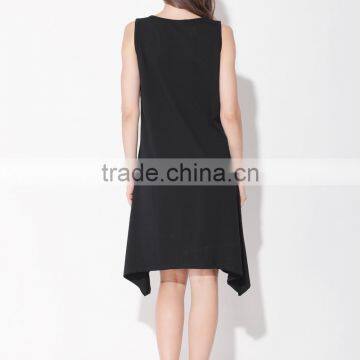 2017 Mamalove Sleeveless Soft Cotton Black Breastfeeding Clothes Nursing Dress Maternity for Women photo-4