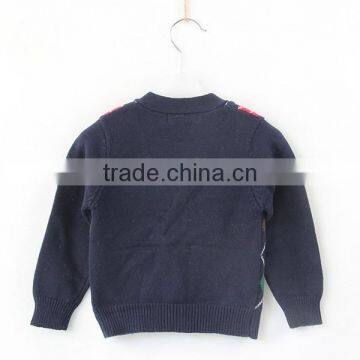 British Style Argyle Boys Knitwear Cardigan photo-2
