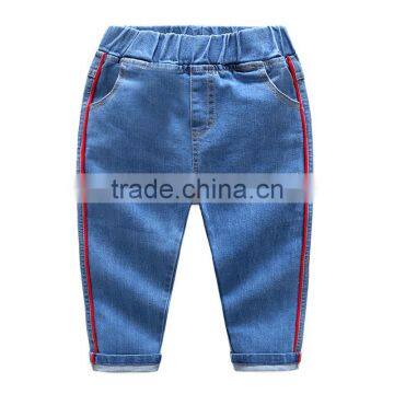 S33476W Fashion Boys 100% Cotton Striped Jean Pants photo-3