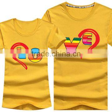 2016 Wholesale Love Printing T-Shirt For Couple
