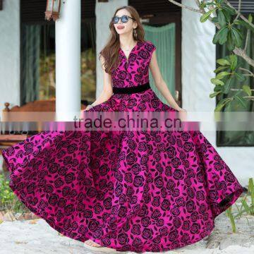 Z&M Floral Beach Dress Summer Beach Dress Beach Party Wear Dress photo-2