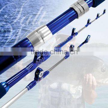 2016 New Weihai solid fiberglass big game trolling rod,boat rod