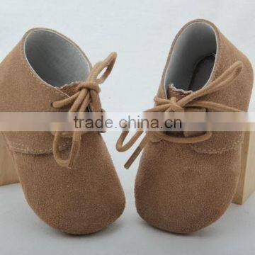 New Style Genuine Sheepskin Leather Baby Shoes photo-2