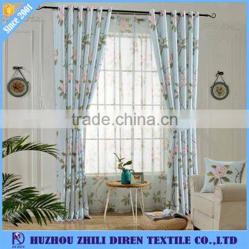 Fashion Style Floral Designs Curtains Fabrics For Living Room photo-2