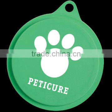 USA Made Pet Food Lid - reseals most common food and pet food cans from 3 oz to larger family size cans and comes with your logo