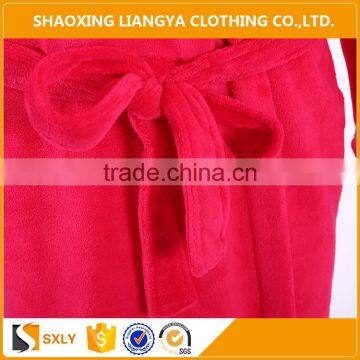 OEM Service Red Bathrobe Ladies Wholesale Luxury Short Robe photo-3