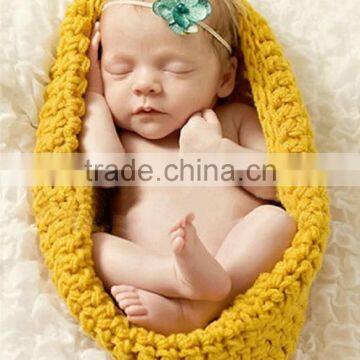 2016 Crochet baby sleeping bag knitted baby hat photo prop