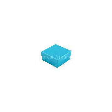 Blue Small Recycled Cardboard Gift Boxes , Matt Lamination