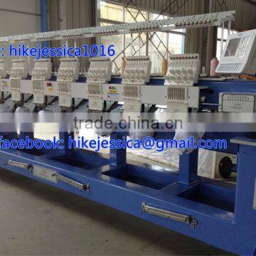 YingYing 908 8heads 9needles 9colors Cap Tubular t Shirt Flat Embroidery Machine photo-2