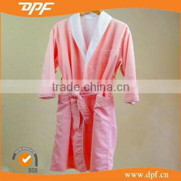 Wholesale High quality egyptian cotton pink / yellow/white female Cloth bathrobe