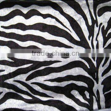 100% polyester printed embossed high velour JL-01