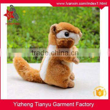 Custom Plush Toy 18cm Wild Animal Cute Squirrel Kids Gift Plush Squirrel Toy photo-2